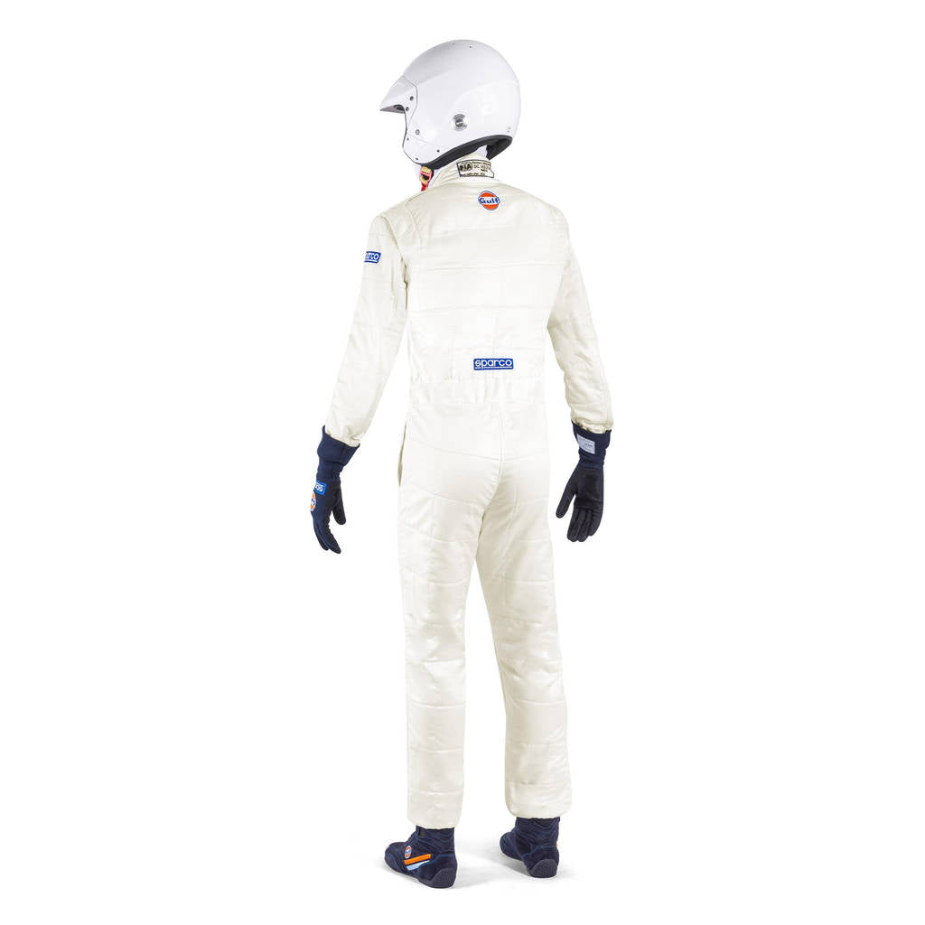 SPARCO 001144GU52BI Replica Racing Suit Gulf, White, Size 52 Photo-1