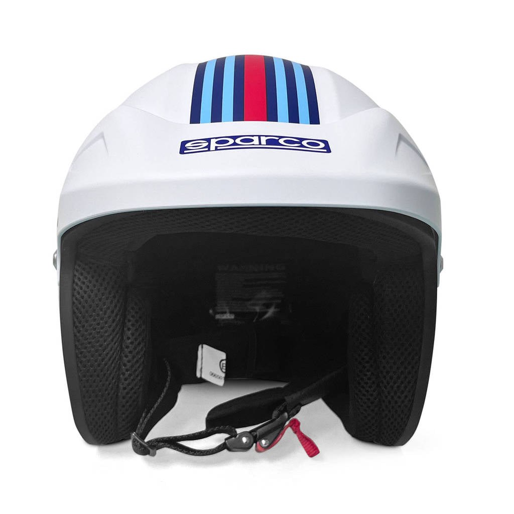 SPARCO 003379MRBI1S Open Face Helmet J-Pro ECE06 Martini, White, Size S Photo-0