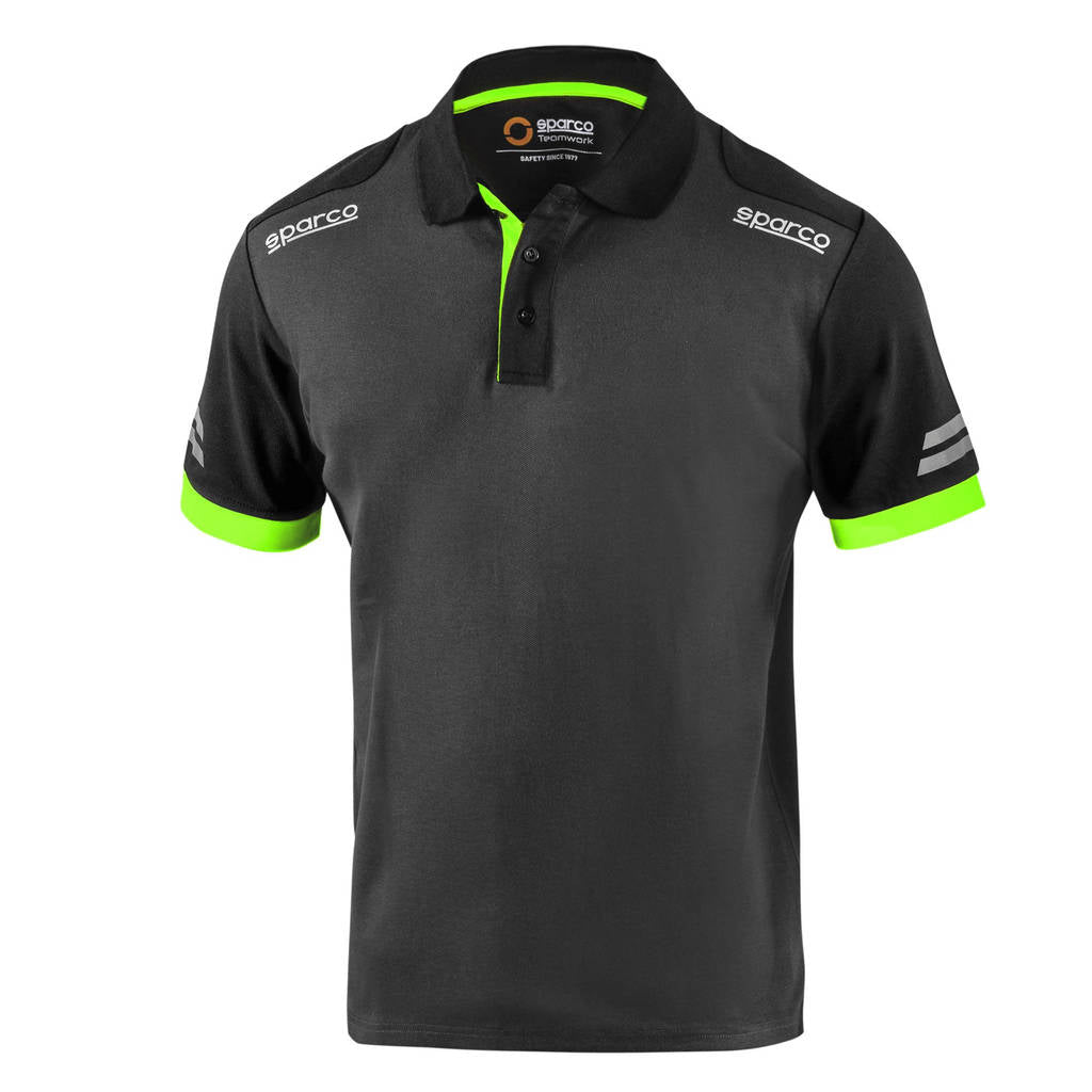 SPARCO 02415GSVF6XXX Polo Tech Toledo, Grey / Green, Size 3XL Photo-0