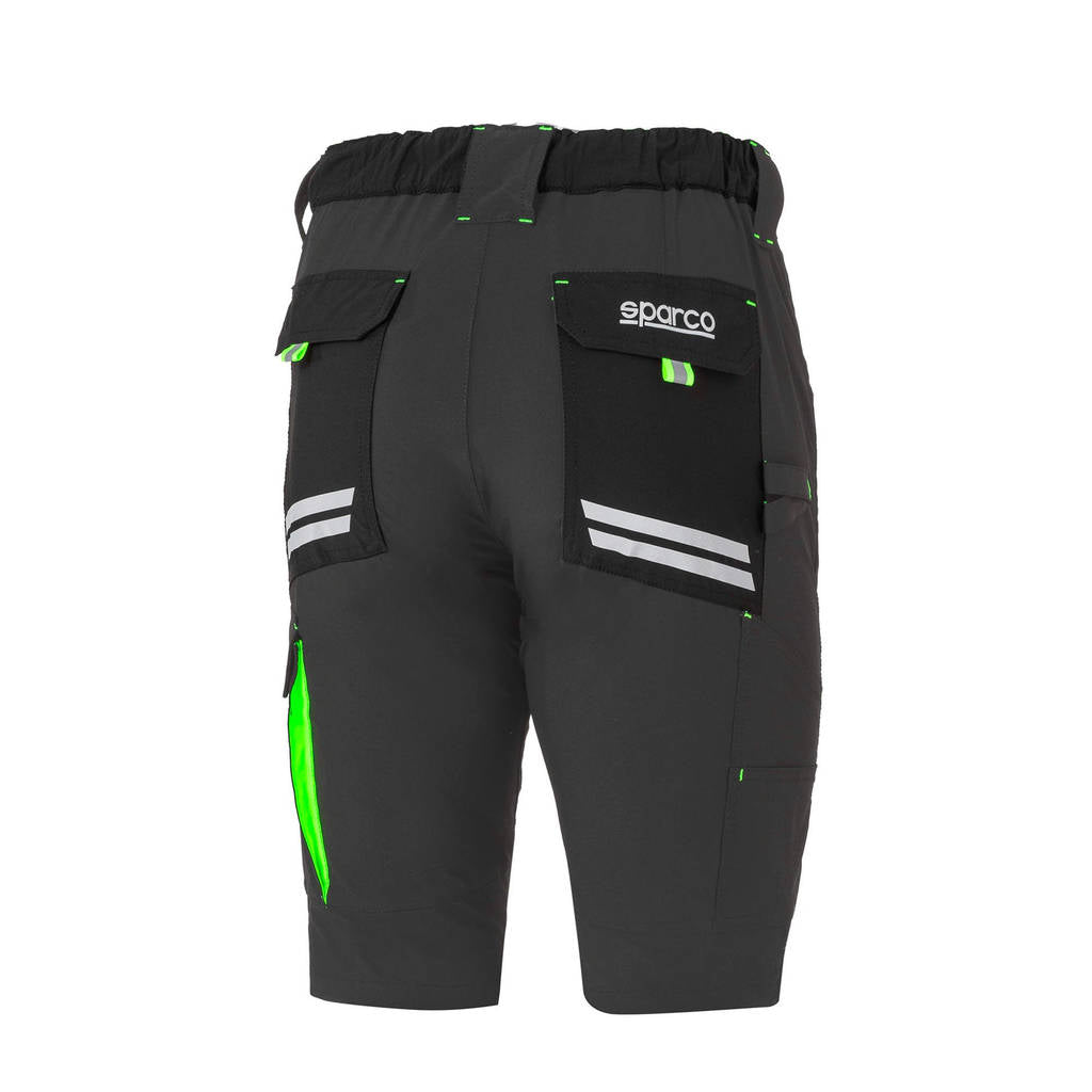 SPARCO 02428GSVF5XXL Light Shorts Tech Laredo, Dark Grey / Fluo Green, Size 2XL Photo-1