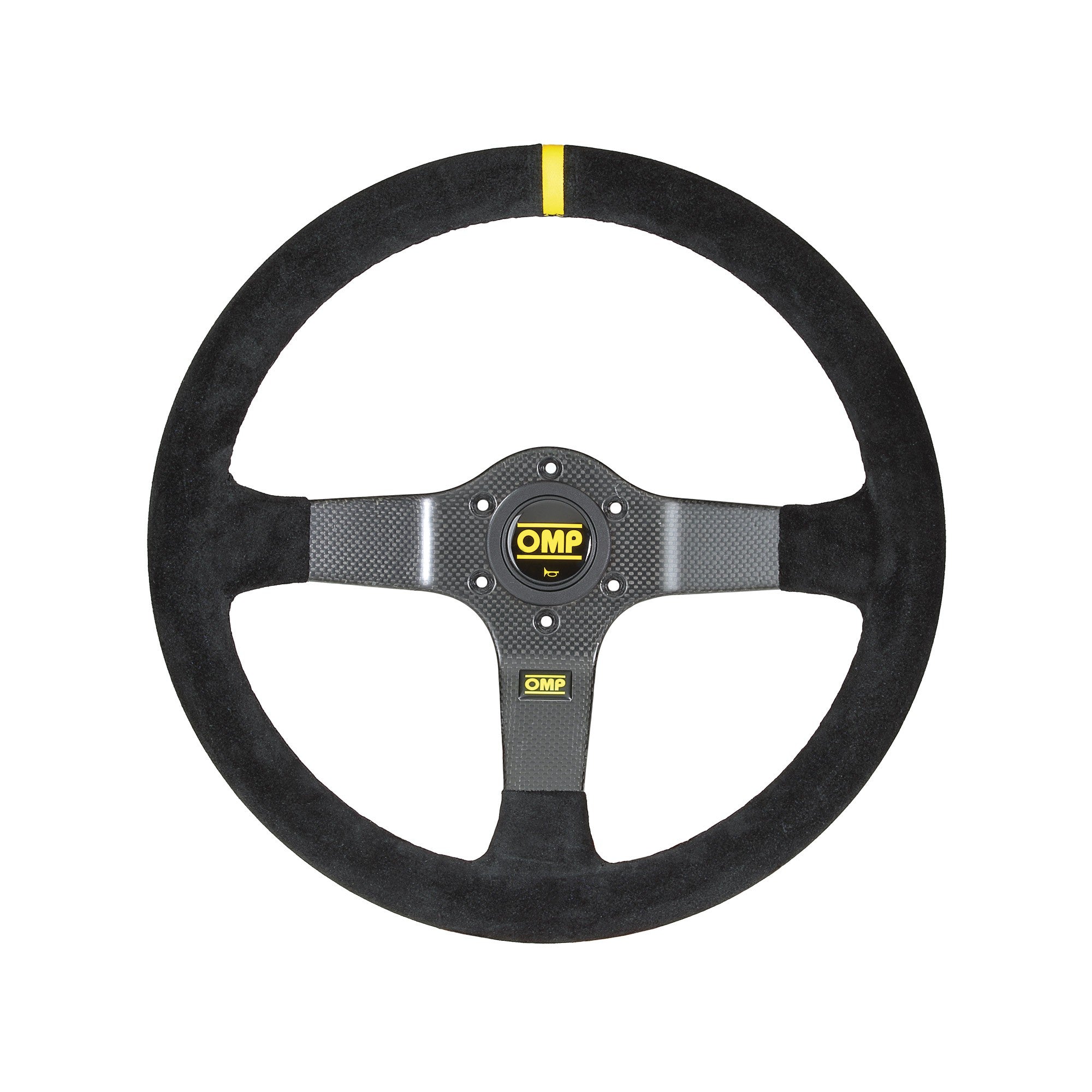 OMP OD0-2028-071 (OD/2028/N) Steering wheel 350 CARBON D, suede, black, carbon, diam.350 mm, 95 mm. Photo-0