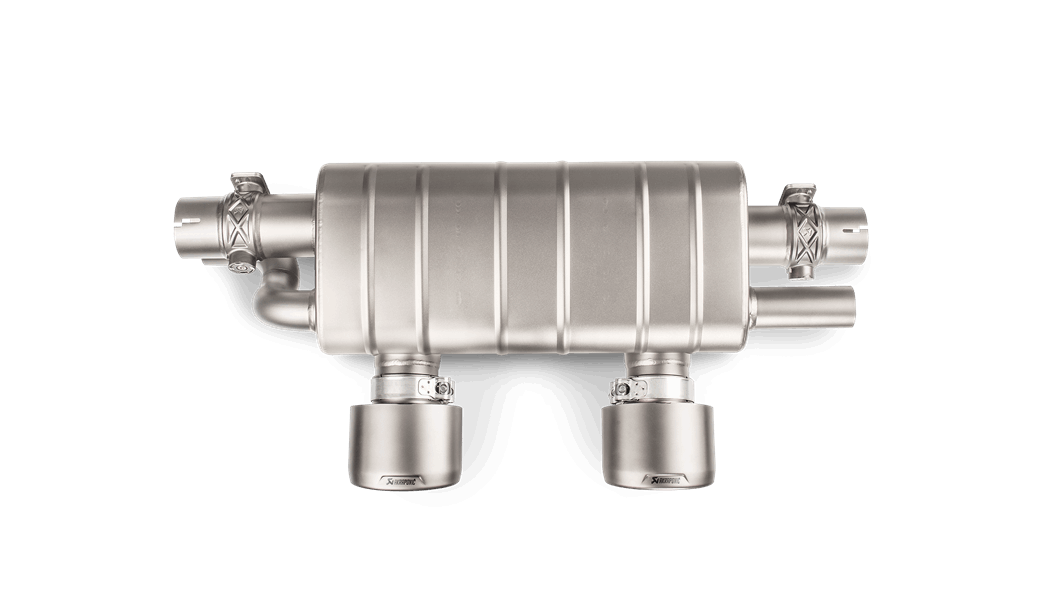 AKRAPOVIC S-PO/TI/5H Slip-On Line (Titanium) - for OE sport exhaust PORSCHE 911 Carrera/S/4/4S/GTS (991.2) 2016-2018 ECE Type Approval Photo-1
