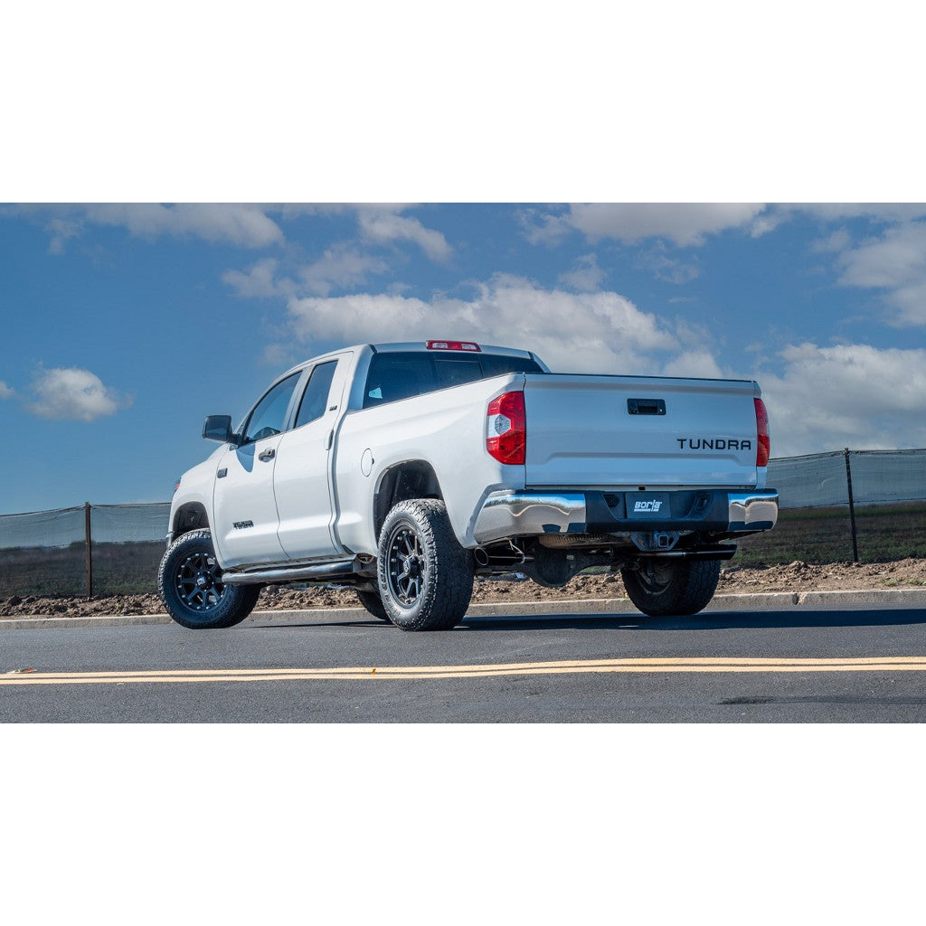 BORLA 141024BC Exhaust System Cat-Back 2.25", ATAK (4" Black Chrome Tips) for TOYOTA Tundra 4.6L / 5.7L V8 2009-2021 Photo-1
