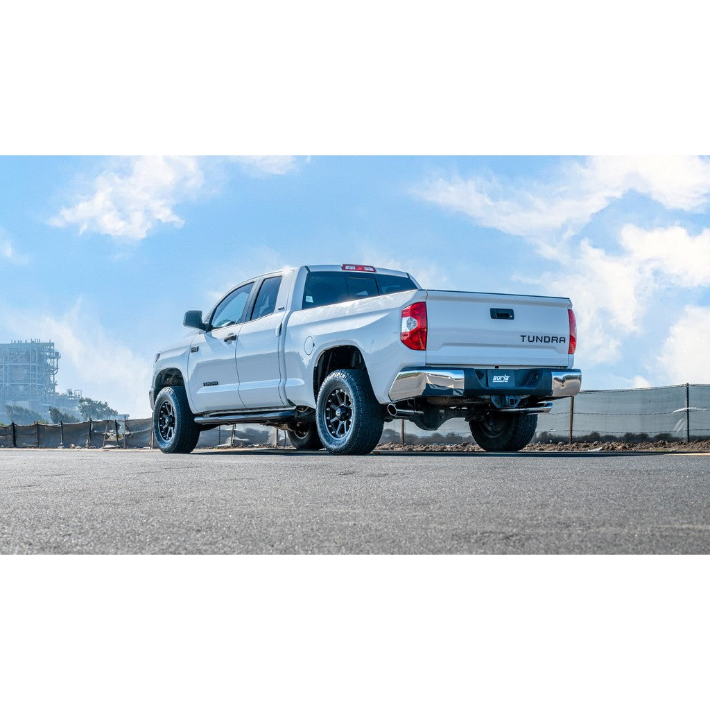 BORLA 141024BC Exhaust System Cat-Back 2.25", ATAK (4" Black Chrome Tips) for TOYOTA Tundra 4.6L / 5.7L V8 2009-2021 Photo-2