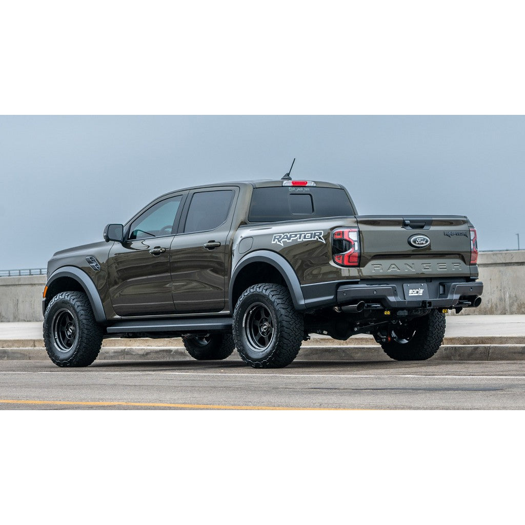 BORLA 60743BC Tail Pipes 2.75" (4" Black Chrome Tips) for FORD Ranger Raptor 2024- Photo-1