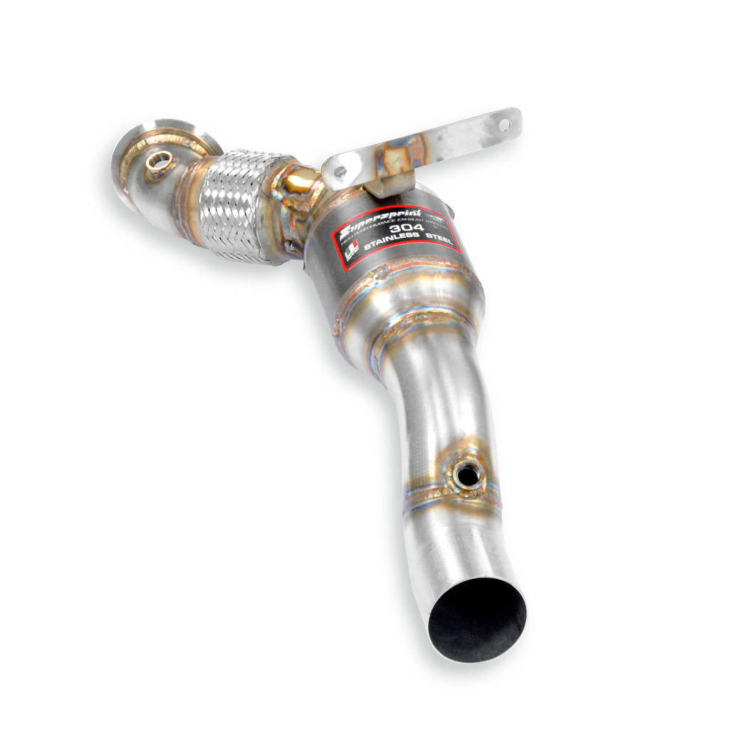 SUPERSPRINT 393241 Downpipe Left with Metallic Catalytic Converter for FERRARI 488 Photo-0