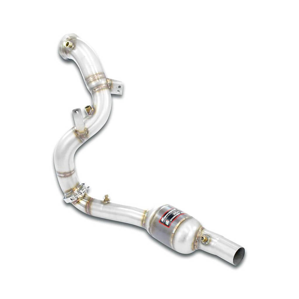 SUPERSPRINT 724881 Downpipe Left with Metallic Catalytic Converter for MERCEDES C190 AMG GT Coupe Photo-0