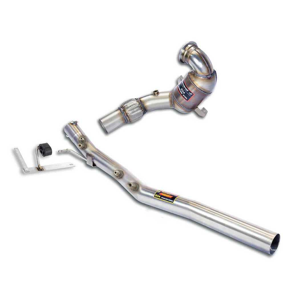 SUPERSPRINT 775281 Turbo Downpipe Kit and Metallic Catalytic Converter for AUDI TT (8S) Photo-0