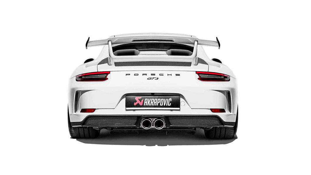 AKRAPOVIC S-PO/TI/10H Slip-On Line (Titanium) PORSCHE 911 GT3 (991.2) 2018-2019 ECE Type Approval Photo-1