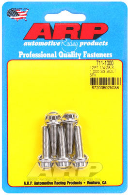 ARP 711-1000 SAE Bolt Kit 1/4-28 x 1.000 12pt SS bolts Photo-0