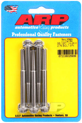 ARP 711-2750 SAE Bolt Kit 1/4-28 x 2.750 12pt SS bolts Photo-0