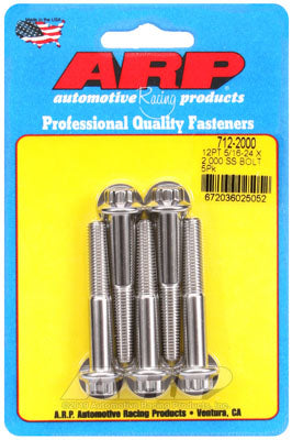 ARP 712-2000 SAE Bolt Kit 5/16-24 x 2.000 12pt SS bolts Photo-0