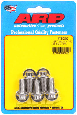 ARP 713-0750 SAE Bolt Kit 3/8-24 x .750 12pt SS bolts Photo-0