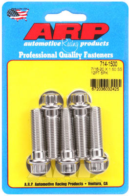 ARP Bolt Kit - SS 12pt 5pk 7/16-20 x 1.500 ARP Bolt Kit - SS 12pt 5pk 7/16-20 x 1.500