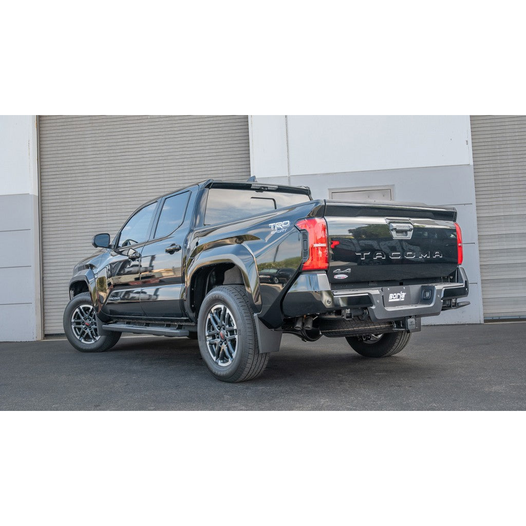 BORLA 141007 Cat-Back Exhaust 2.75", 2.25", S-Type (2.38" Turndown Tips) for TOYOTA Tacoma 2.4L 2024- Photo-1