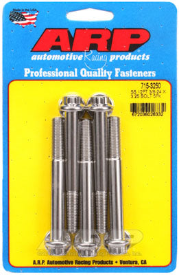 ARP 715-3250 SAE Bolt Kit 3/8-24 x 3.250 12pt 7/16 wrenching SS bolts Photo-0