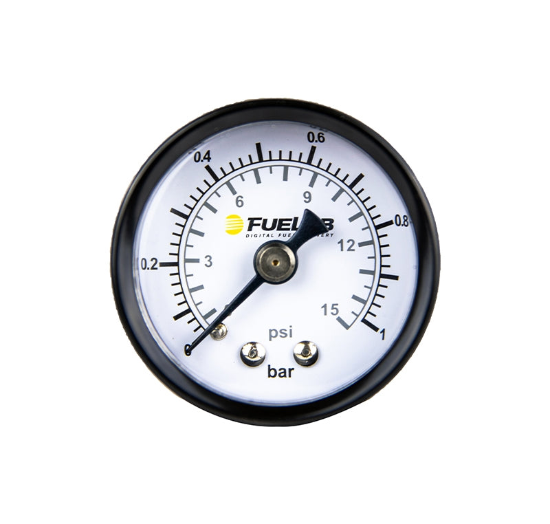 FUELAB 71512 Carbureted Fuel Pressure Gauge Dual BAR/PSI Scale Photo-0