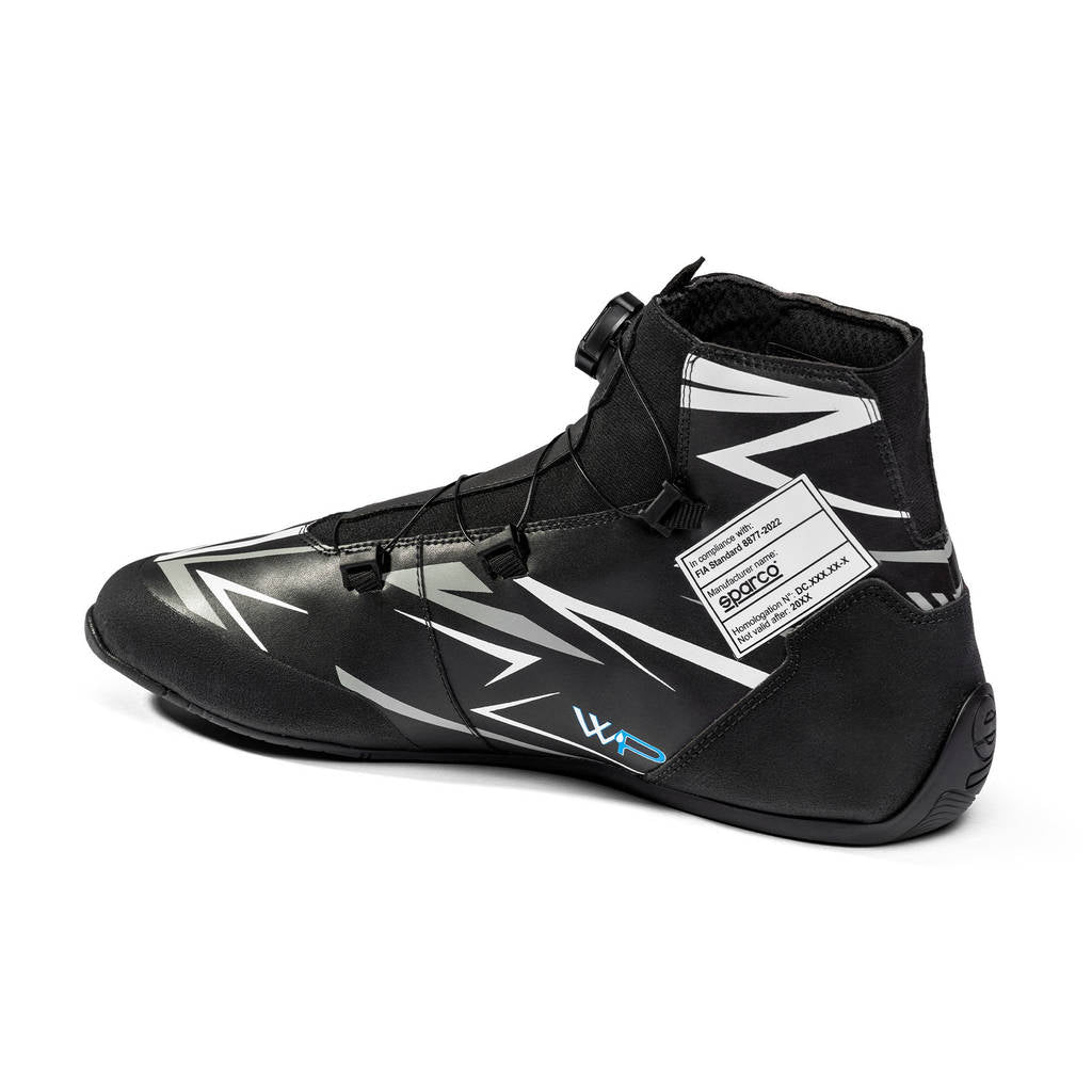 SPARCO BKB0008B0K06042 Karting Shoes K-Rapid WP, Black/White, Size 42 Photo-1
