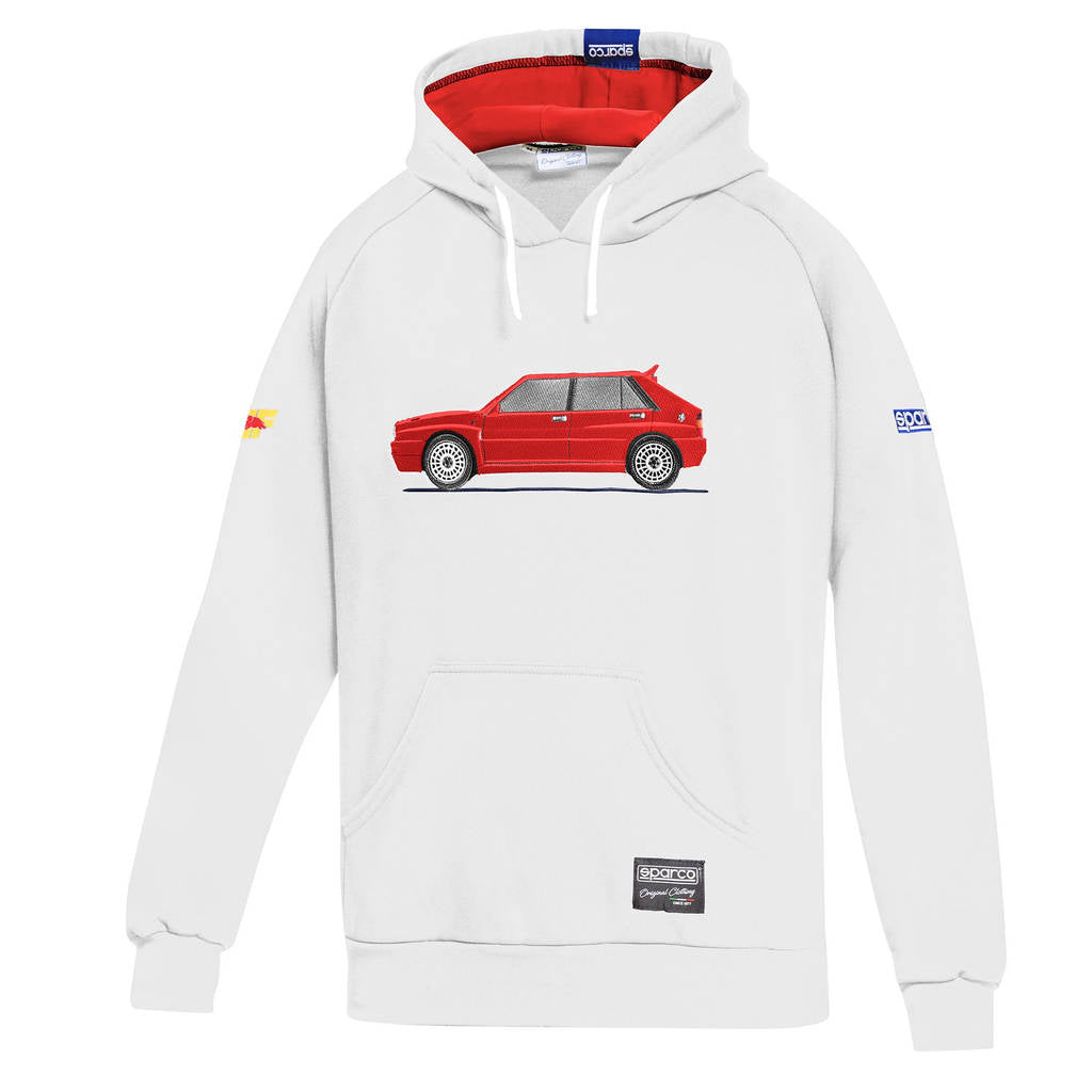 SPARCO BMF0017N0W090XL Hoodie Lancia HF Delta, White/Red, Size XL Photo-0