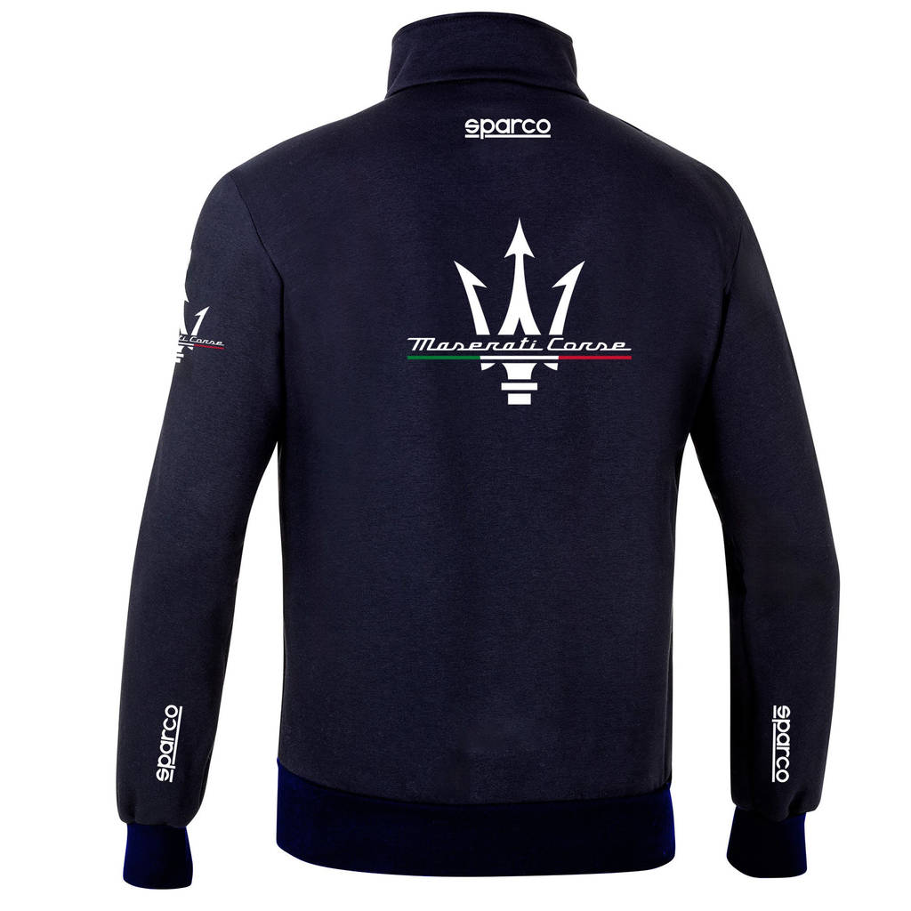 SPARCO BMF0035J0N0200S Full Zip Sweatshirt Maserati, Blue, Size S Photo-1
