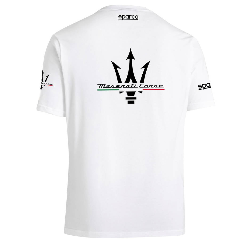 SPARCO BML0058J0W0100M T-Shirt Maserati, White, Size M Photo-1