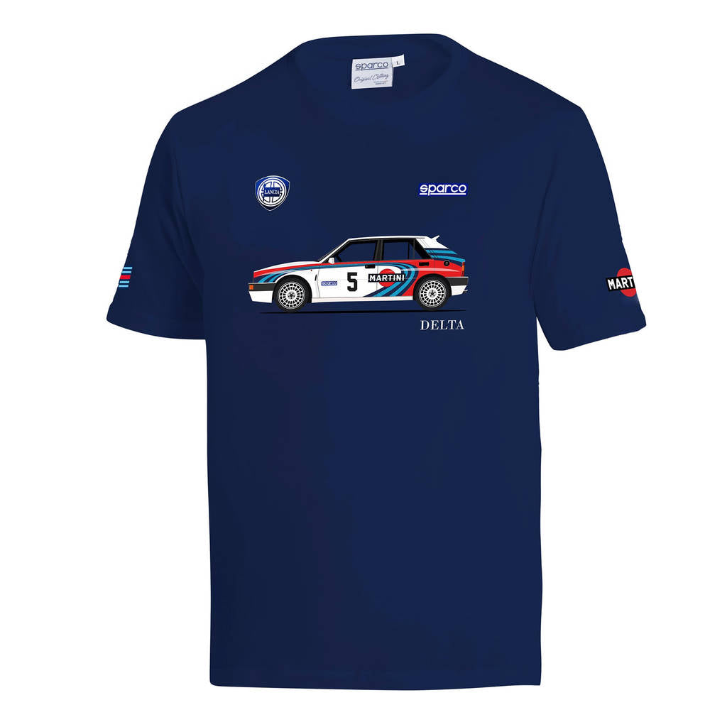 SPARCO BML0090NDN020XL T-Shirt Lancia MR Delta, Blue, Size XL Photo-0