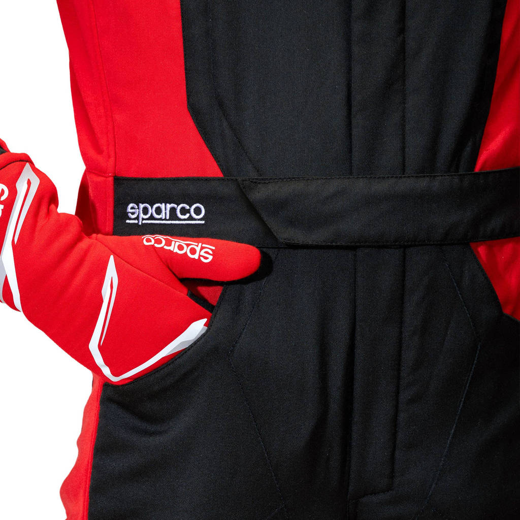 SPARCO BRS0050B0K12052 Racing Suit Sprint S Advanced, Black/Red, Size 52 Photo-3