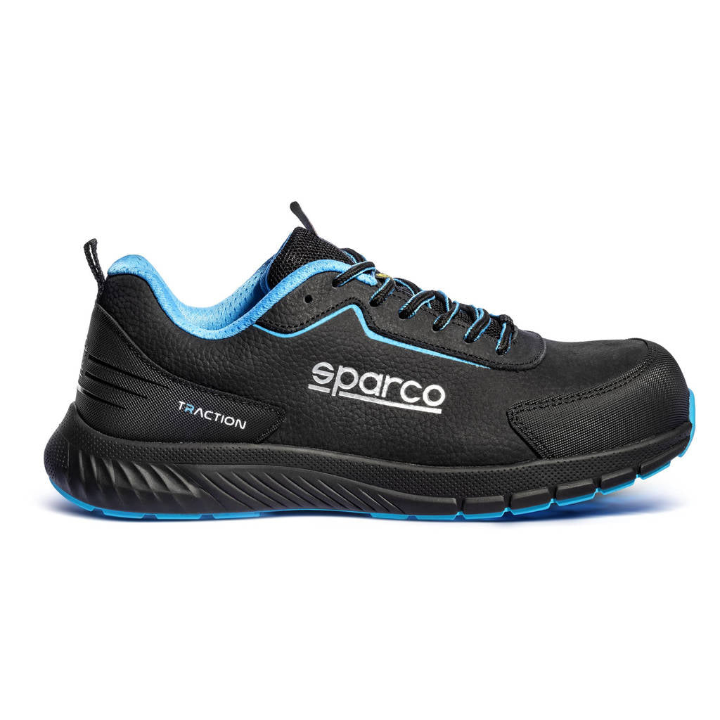 SPARCO BTB0030B0K30046 Mechanics Shoes Traction Takuma S3S, Black/Heavenly, Size 46 Photo-1