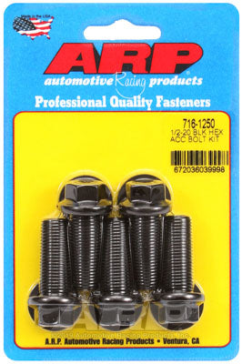 ARP 716-1250 SAE Bolt Kit 1/2-20 x 1.250 hex black oxide bolts Photo-0
