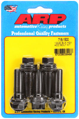 ARP 716-1500 SAE Bolt Kit 1/2-20 x 1.500 hex black oxide bolts Photo-0