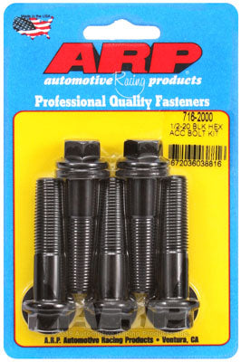 ARP 716-2000 SAE Bolt Kit 1/2-20 x 2.000 hex black oxide bolts Photo-0
