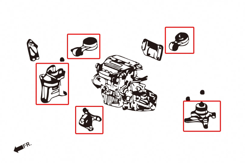 HARDRACE 7160 HARDEN ENGINE MOUNT HONDA CIVIC 06 Photo-3