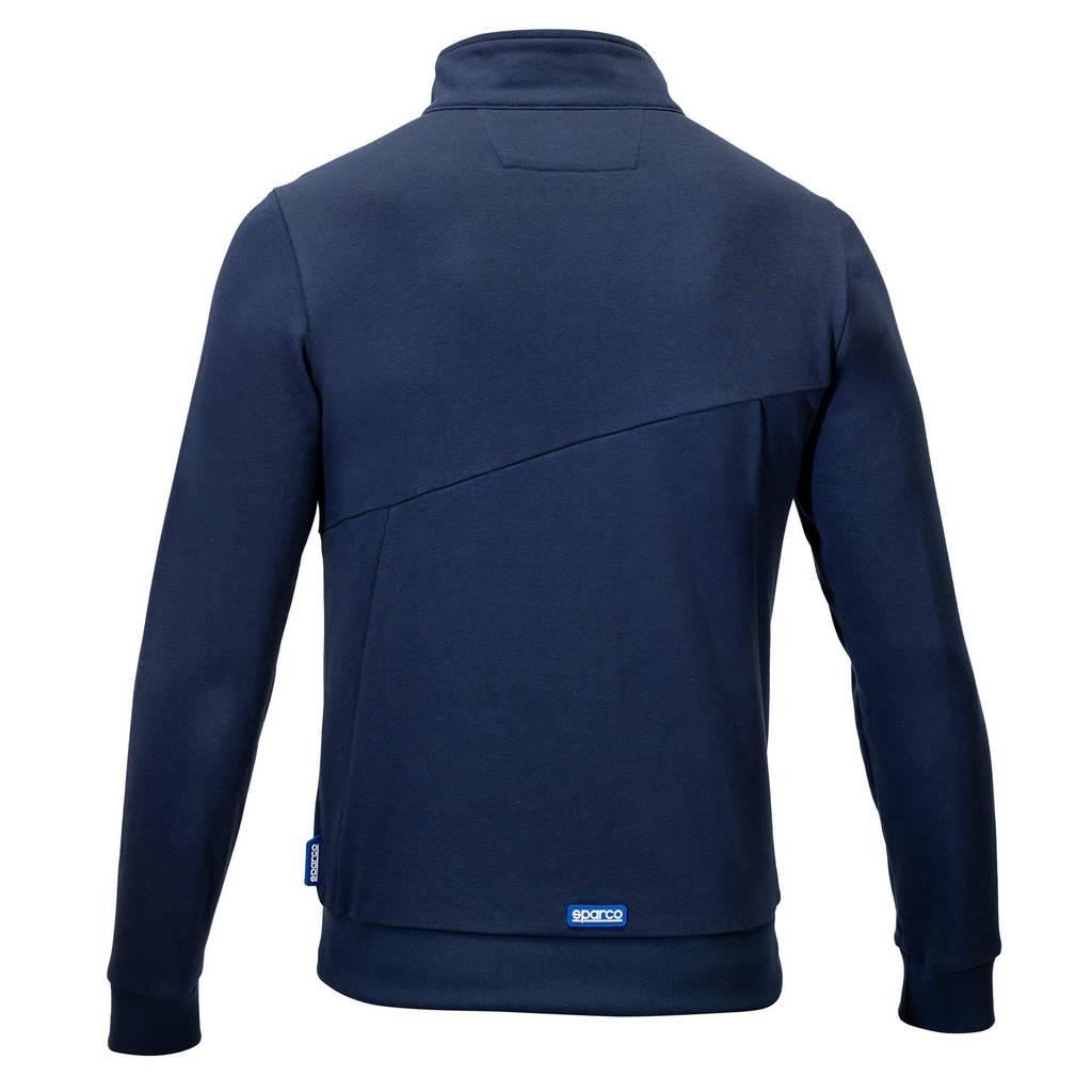 SPARCO BTJ0010B0N022XL Full Zip Sweatshirt Grit Plata, Blue, Size 2X Photo-1