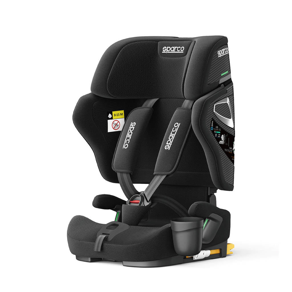 SPARCO BYR0007B0K0100N Child Seat SK8000I, ISOFIX, ECE R129/03, 76-150 cm, Black Photo-0