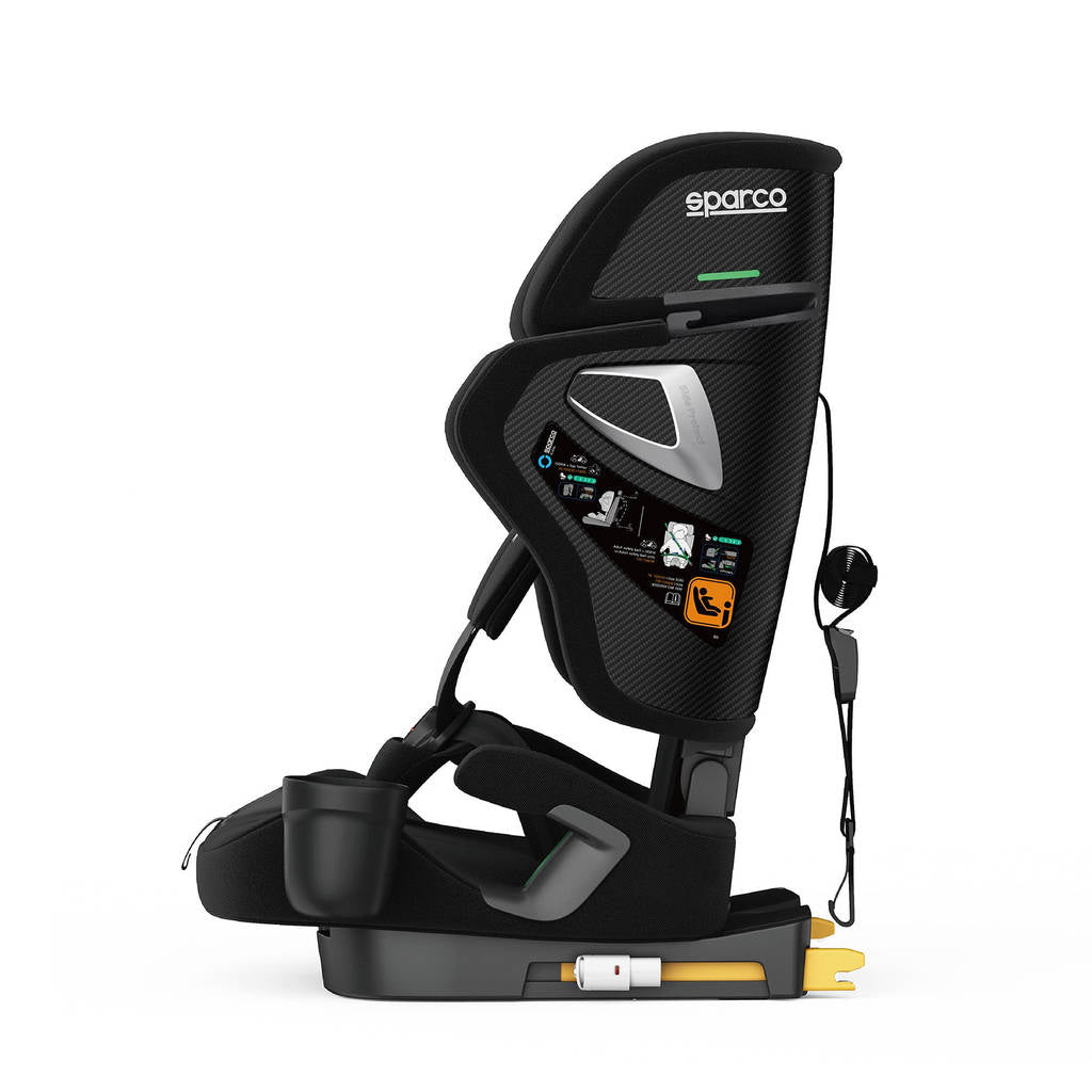 SPARCO BYR0007B0K0100N Child Seat SK8000I, ISOFIX, ECE R129/03, 76-150 cm, Black Photo-2