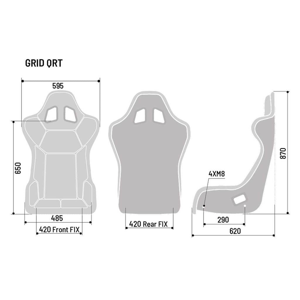 SPARCO 008009GNR Gaming Seat Grid Q Photo-1