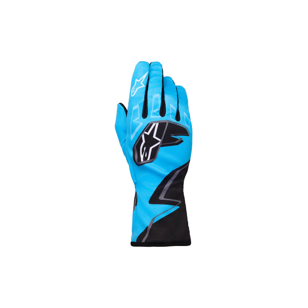 ALPINESTARS 3550526-700-XL Race Gloves Tech-1 K Race S V2 Graphic 1,Cyan / Black / White, Size XL Photo-0