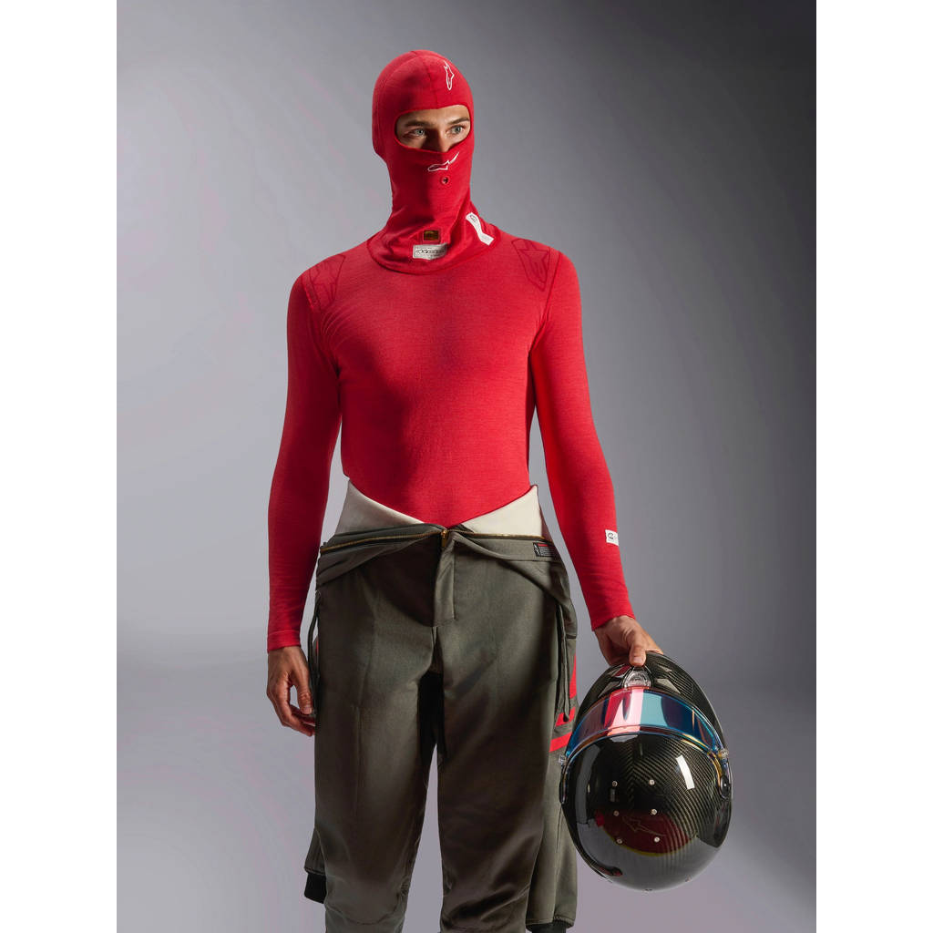 ALPINESTARS 4750126-30-OS Balaclava ZX Evo V3 FIA-SFI,Red, Size OS Photo-0