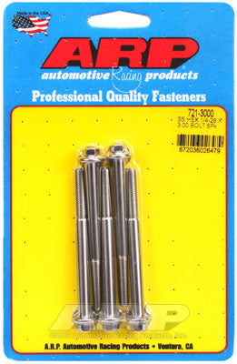 ARP 721-3000 SAE Bolt Kit 1/4-28 x 3.000 hex SS bolts Photo-0