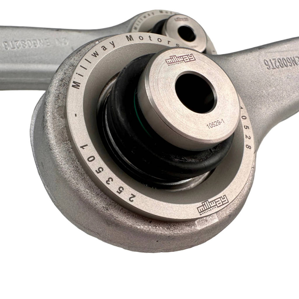 MILLWAY 90528-X-PM Front Arms with Street Bushings for BMW M2 (G87) / M3 (G80) / M4 (G82) Photo-1