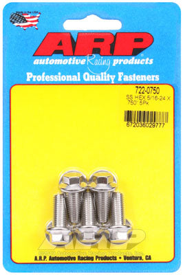 ARP 722-0750 SAE Bolt Kit 5/16-24 x .750 hex SS bolts Photo-0