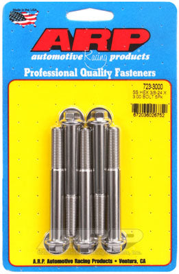 ARP 723-3000 SAE Bolt Kit 3/8-24 x 3.000 hex SS bolts Photo-0