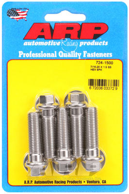 ARP 724-1500 SAE Bolt Kit 7/16-20 x 1.500 hex SS bolts Photo-0