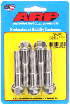 ARP 724-2000 SAE Bolt Kit 7/16-20 x 2.000 hex SS bolts Photo-0