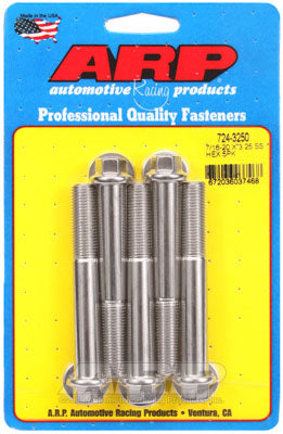 ARP 724-3250 SAE Bolt Kit 7/16-20 x 3.250 hex SS bolts Photo-0