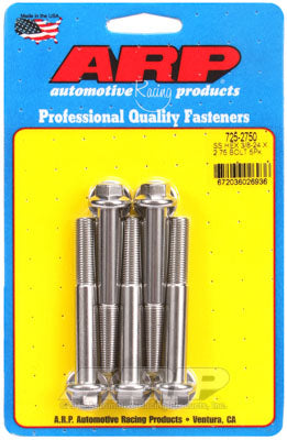 ARP 725-2750 SAE Bolt Kit 3/8-24 x 2.750 hex 7/16 wrenching SS bolts Photo-0