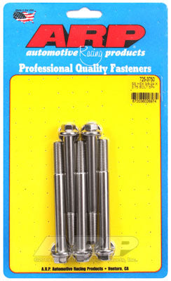 ARP 725-3750 SAE Bolt Kit 3/8-24 x 3.750 hex 7/16 wrenching SS bolts Photo-0