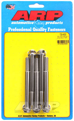 ARP 725-4000 SAE Bolt Kit 3/8-24 x 4.000 hex 7/16 wrenching SS bolts Photo-0