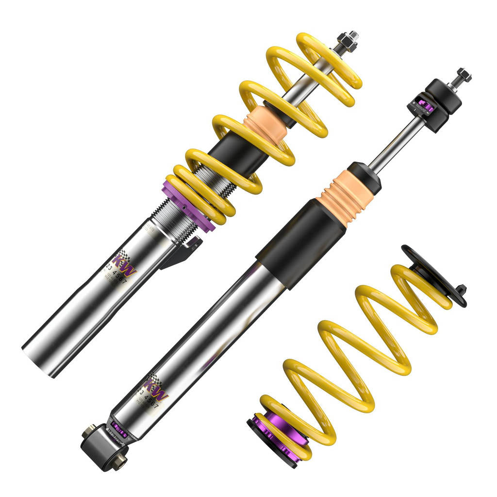 KW 352800EG Coilover Kit V3 Inox (incl. Cancellation Kit for Electronic Dampers) for VW Tiguan (CT1) Photo-1