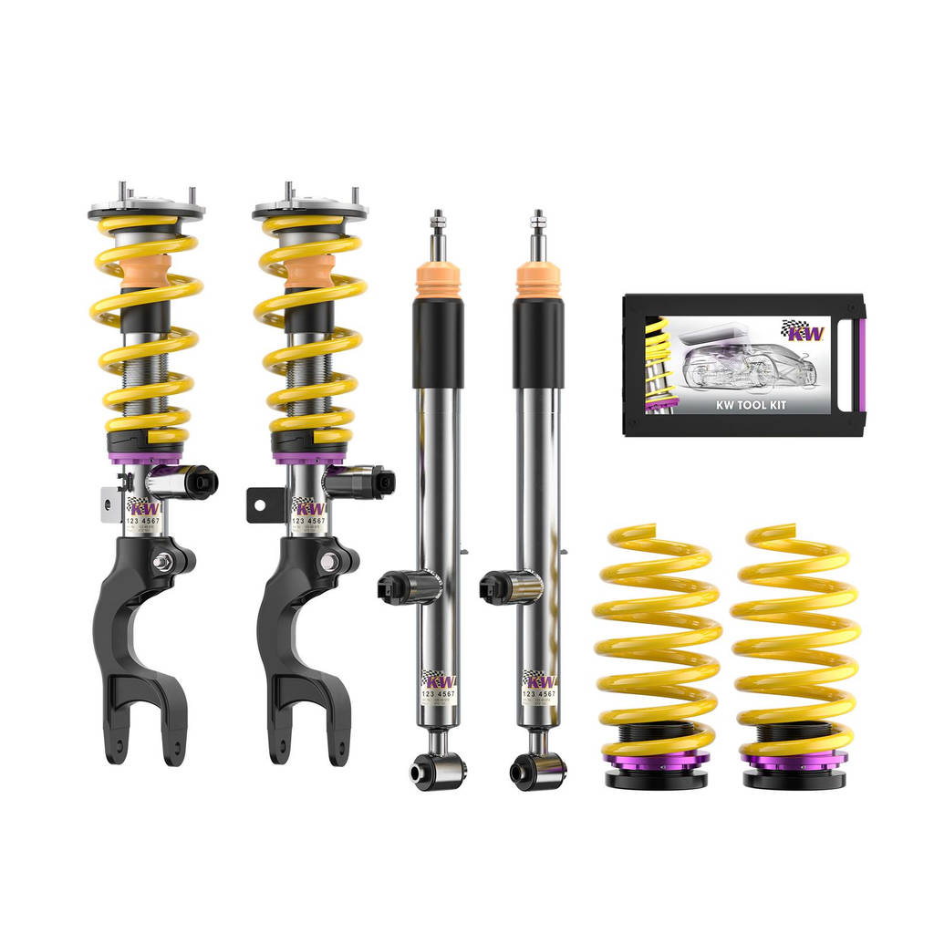KW 39087003 Coilovers Inox DDC - Plug & Play for TESLA Model 3 Perfomance AWD Photo-0